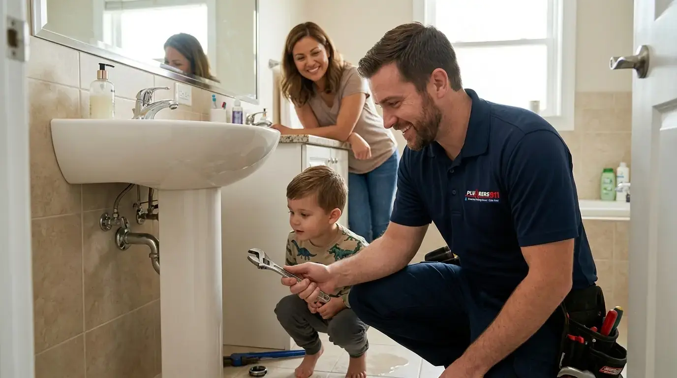 Licensed plumber at work in Olympia Fields, IL